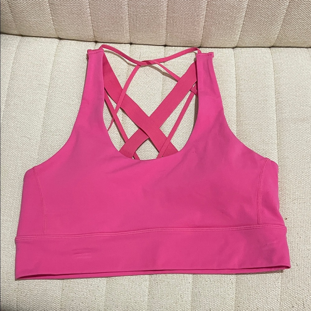 Balance Athletica Vibrant Pink Strappy Sports Bra
